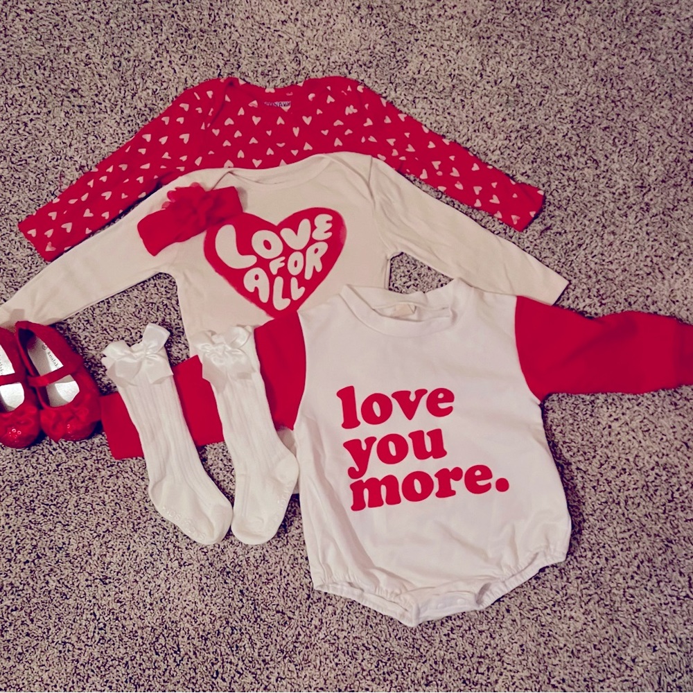 Baby girl Valentine’s Day bundle